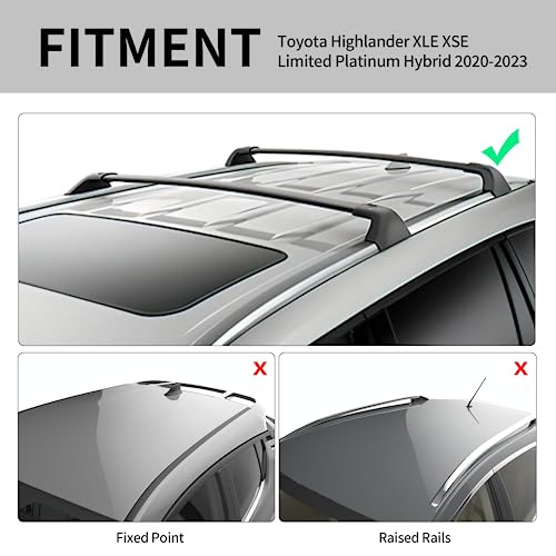 Richeer Roof Rack Cross Bars Fit For 20202024