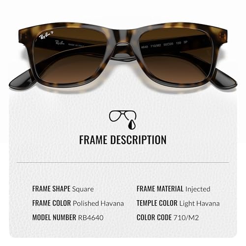 Ray-Ban RB4640 Square Shaped Sunglasses for Men & Women with Official RAYBAN Eyewear Kit3