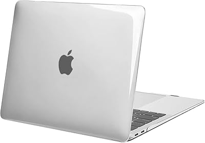 MOSISO Custodia Rigida Compatibile con MacBook Air 13 Pollici 2022 2021 2020 2019 2018 Rilascio A2337 M1 A2179 A1932 Retina Display con Touch ID,Protettiva Plastica Case Cover, Chiaro/Cristallo