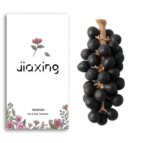 FSAON ぶら下げ使用 ぶどう型 手作り石鹸 手洗い・入浴・芳香・ホームデコレーション用 (30, パープル)