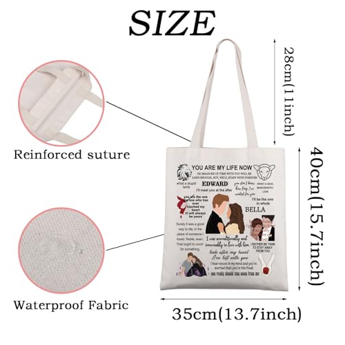 WSNANG Vampire Movie Inspired Gift Bella Tote Bag Vampire Lover Shoulder Bag Cullen Gift Vampire Movie Merch3