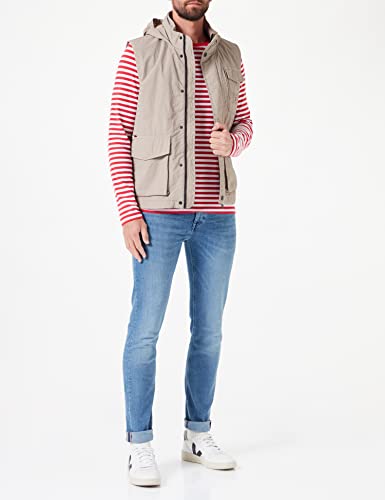 Tommy Hilfiger Herren Weste Sail Vest Ärmellos, Beige (Stone), L – Ansicht 2