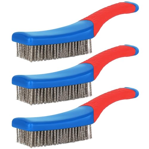 3 Pièces Brosses Métalliques en Acier Inoxydable Brosse Metallique a Main Multifonctionnel...