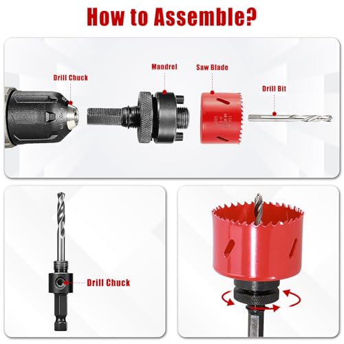 HYCHIKA Bi-Metal Hole Saw Kit