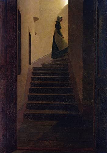 Peinture sur toile de Caspar David Friedrich, décoration murale élégante pour grand salon