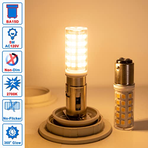 Ziomitus Ba15D 120 Volt Double Contact/Dc Bayonet Base Led Light Bulbs 50 Watt-75 Watt Replacement thumb #1