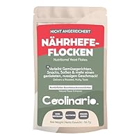 Coolinario Nährhefe Nicht Angereichert (56 g) Natürliches Veganes Würzmittel mit Röstigem, Nussigem Geschmack | Protein-, Ballaststoff- & Mineralstoffreich | Glutenfrei