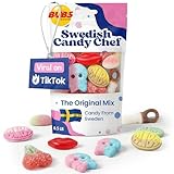 Swedish Candy Chef - Bubs Swedish Candy Mix – Sweet & Sour Gummies – Big Ovals, Skulls & More – 1/2 Pound Assorted Scandinavian Treats Imported from Sweden