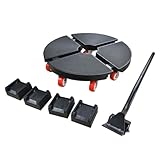 Carrito para Macetas,Plano Resistente Portátil Antideslizante con Ruedas | Herramienta Elevadora de Muebles para Mudanza | Pequeño para Uso En Interior Y Exterior para Maceta Hogar Armario Y