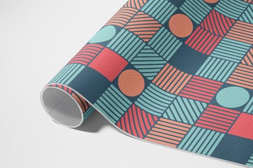 Tapis du sol vinyle géométrique de haute qualité pour porche et extérieur - 6
