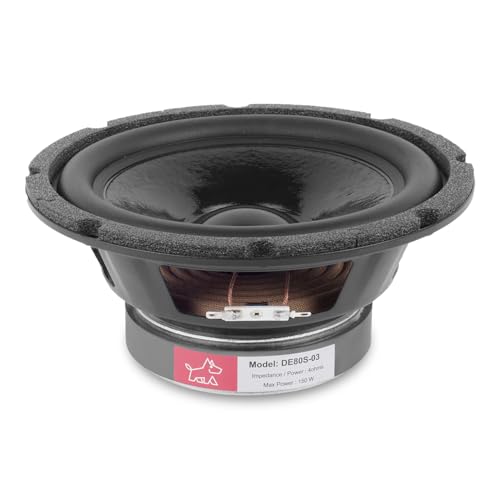 Image of 8 Inch Subwoofer Speaker 150W 4 Ohms Woofer, Paper Coated Cone, Ferrite Magnet for Car Subwoofers, Home Theatre & Music System (1 Pc)