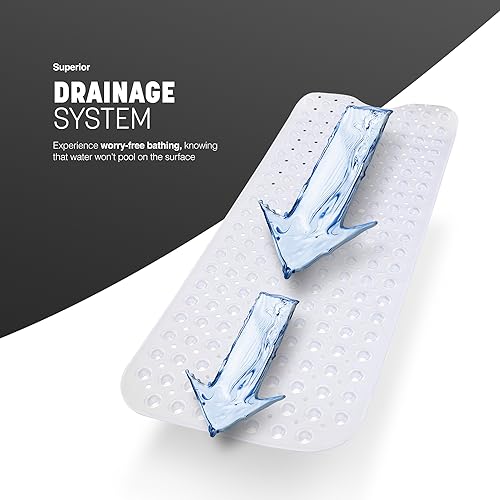 KEPLIN Premium Non-Slip Bath Mat, 200 Suction Cups, BPA, Latex Free, Mildew Resistant, Machine Washable, Safe - Image 4