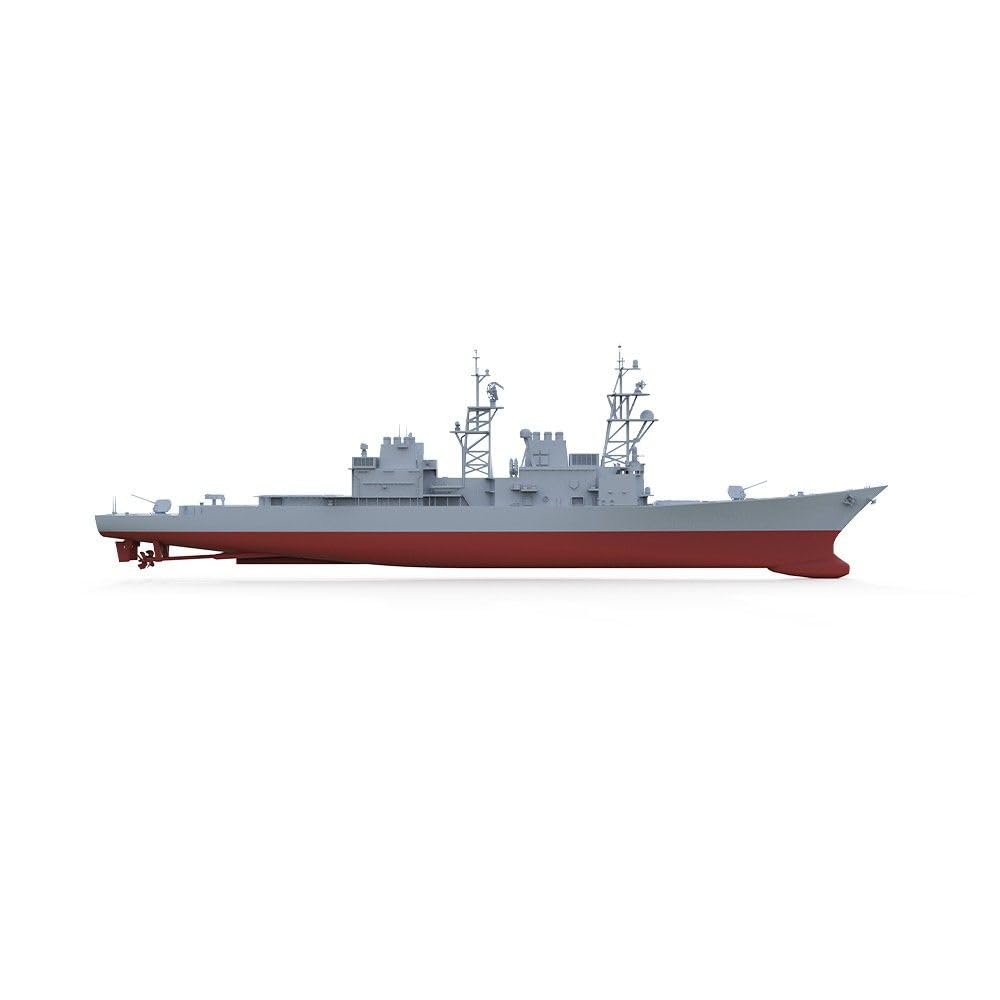 Niepomalowany niszczyciel wojskowy 1/350 US Navy klasy Spruance w pełnej skorupie