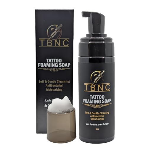 TBNC Tattoo Foaming Soap, Fragrance-free, Antibacterial, with Aloe Vera & Chamomile