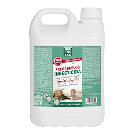 Menforsan Menforsan Total 10, Limpiasuelos Insecticida, para Interior y Exterior, 5L, El embalaje puede variar