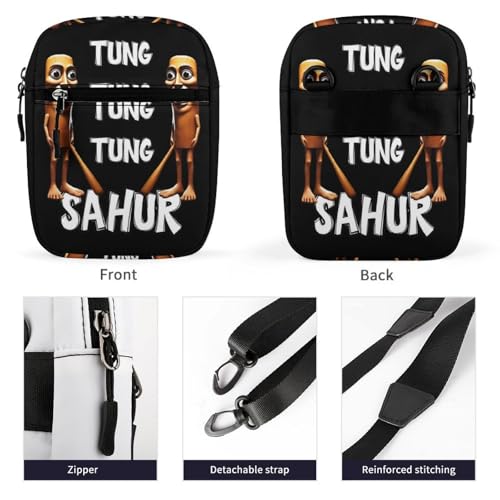 Tung Tung Tung-Sahur Merch Mini Crossbody Bag Shoulder Bag for Men Small Messenger Satchel Bag for Women3