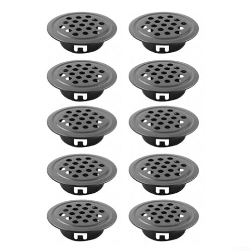 Edelstahl-Haube, Abgas-Regenschutzkappe, Luftauslass für Außenwandbelüftung, atmungsaktiv, wetterfest, Küchenabzugshaube (10 Stück)