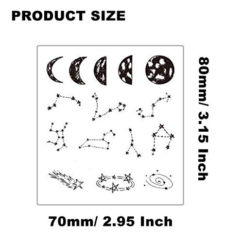 Ooopsiun Tiny Black Finger Temporary Tattoos For Women Men Girl - 36 Sheets, Fashion Small Letter And Tribal Temporary Tattoos For Finger #TOP5