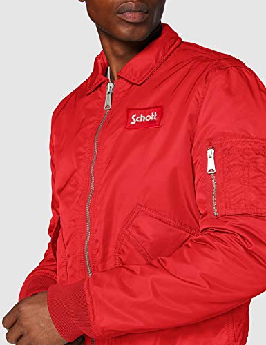 Schott NYC 210100 Giacca, Rosso, XX-Large Uomo