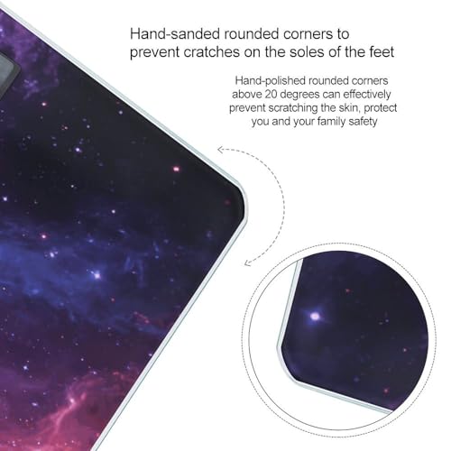 Báscula digital Cosmic Nebula para baño 400 lb capacidad miniatura 4