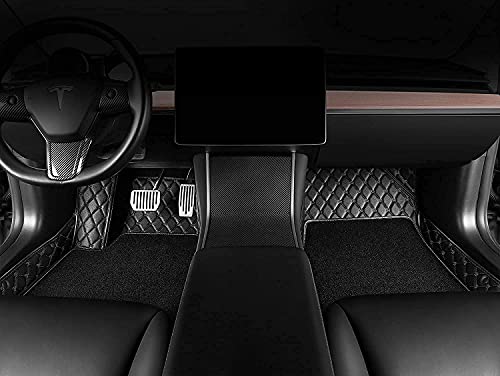 Image of Auto Hub Premium 7D car mat Maruti Swift Dzire (Model: 2010-2016), Luxury Double-Stich 7d Car Floor Mat Complete Set, 100% Waterproof and Washable, Color : Black