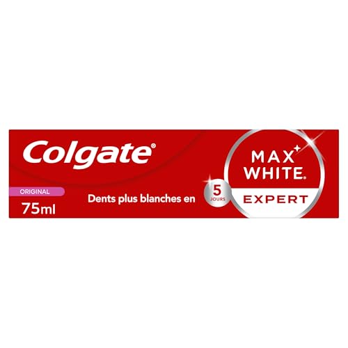 COLGATE - Dentifrice Max White Expert Original - Blanchiment Double Action - 75ml