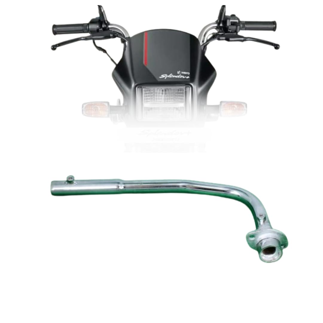Bike Bend Pipe Exhaust Black Pipe Splendor BS3,BS4,BS6 Easy To Fit Old,New All Hero Splendor iSmart, Splendor NXG, Splendor Plus, Splendor Pro, Splendor Y2K Model’s 3-image-30
