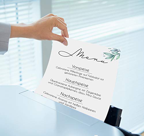 Briefpapier mit Blumenmotiv Version 4 im DIN A4 Format - 50 Blätter einseitig bedruckt in qualitativem 120g/qm Papier… – Bild 7