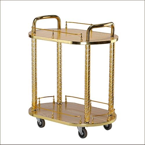 Ce Chariot de Service Mobile est destiné à l'hôtellerie-Restauration. Ce Chariot de Rangement Rond et Luxueux est idéal pour Les hôtels et Les Restaurants.