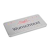 blechdosen bemalen farbe Farbe: Silber Herz & Heim® Blechdose als Geschenkverpackung - Wimpel und Schleifen - mit Wunschtext Aufdruck