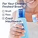 Crest Pro-Health Advanced Mouthwash, Alcohol Free, Multi-Protection, Fresh Mint, 1 L (33.8 fl oz), Pack of 2, Blue