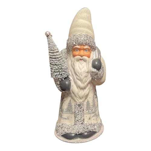 Christmas Decorations for The Holiday - Forest Bliss Santa LE German Christmas Paper Mache Candy Container - Decorations for Christmas sdf-1418