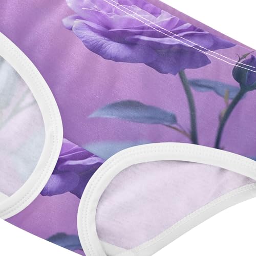 Toddler Underwear Custom 2t Cotton Little Girl Panties Fancy Undies Kids Briefs Purple Rose4