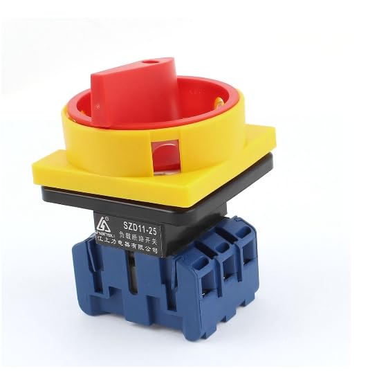 Aexit SZD11-25A AC Switches 660V 25A On-Off Change Over Control Rotary Foot Switches Cam Switch