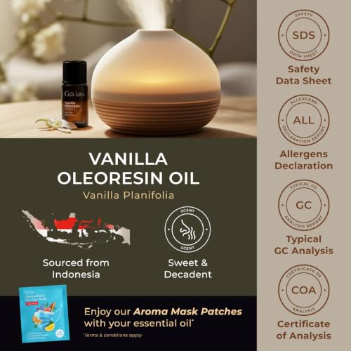 Image of 100% Pure Vanilla Oleoresin Essential Oil for Skin & Diffuser - 0.34 Fl Oz