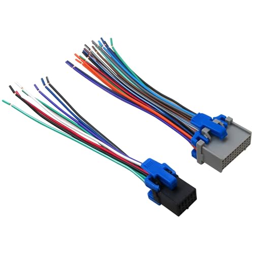 NGHTMRE Replacement Car Stereo Radio Wiring Harness Plug (24 PIN & 12 PIN) Assembly for Metro 2000-01 Update Version