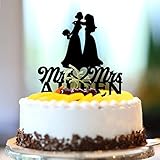 Tortenaufsatz 'Mrs and Mrs' Lesbischer Tortenaufsatz mit individuellem Namen, romantisches Braut- und Brautdesign, Silhouette, LGBT, Lesbisch, Hochzeit, Jahrestag, Party, Dekoration, Lesbisches Paar