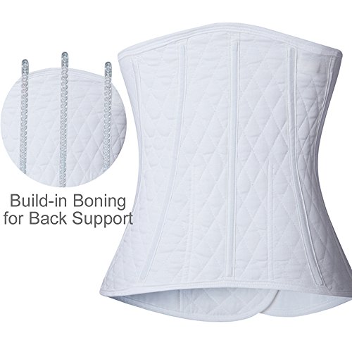 PAZ WEAN After Post Surgery Belly Wrap Postpartum Support Belt for C Section Binder Postnatal Belly Wrap Stomach Binder White - Thumbnail 5