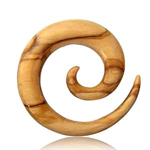 Earth Accessories Premium Wood Taper Gauges | Handmade Spiral Stretchers for Men and Women | Eco-Friendly and Ethical