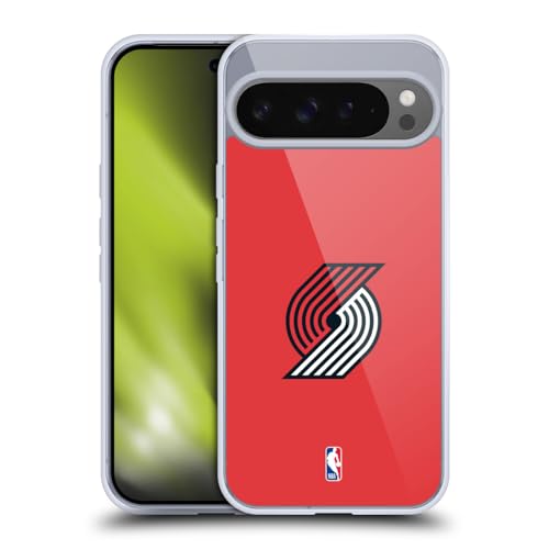 Head Case Designs Officially Licensed NBA Red Portland Trail Blazers Logo Gel Case [Military Grade Protection] Compatible with Google Pixel 9 Pro XL