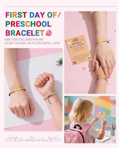 First Day of Kindergarten/Preschool Bracelet Mommy and Me, Back to School Gifts2