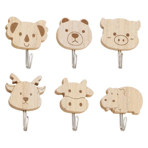 QINGZY 6 Piezas Percha Pared Decoración