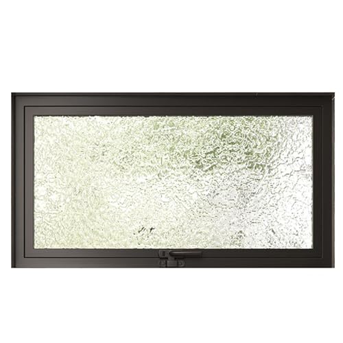 HJLKDYM Ventana Servicio Camión Alimentos Aluminio, Ventanas Venta Con Vidrio Templado, Pantalla Guillotina Inclinada Inferior Insonorizada Para Partición Apartamento Repuesto(Black-silver glass,30x60