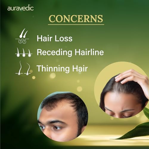 Image of Auravedic Advance Hair Growth Serum For Scalp with 3% Redensyl, 2% Anagain, 3% Procapil, Caffeine, Biotin, Bhringaraj, Rosemary Oil For Hair Serum For Hair Fall Control 30ML