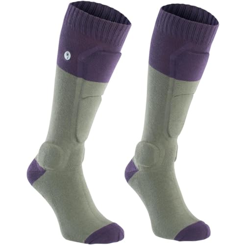 Ion BD-Sock Fahrrad Schienbein Protektorensocken sea Grass grün/lila 2023:...