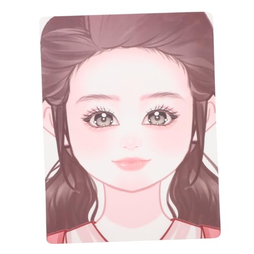 Veemoon 1 Hoja Plantilla De Cara Pintada Tablero De Cara De Práctica De Maquillaje Tablero De Práctica Plantillas De Pintura Facial Reutilizables Cara De Arte Pintar Ser La Mascota