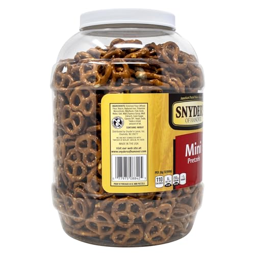 Image of Snyder's of Hanover Mini Pretzels, 40 Ounce Canister