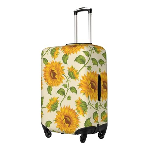 Beautiful Yellow Sunflower Print Luggage Suitcase Covers Elastic Washable Luggage Protector Luggage Covers For Suitcase2