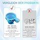 TAEING 2er Pack Faltbarer Silikon-Urinbecher mit Staubabdeckung - Ideal für Ovulationstests, Schwangerschaftstests & Hygienevolle Urinprobenahme