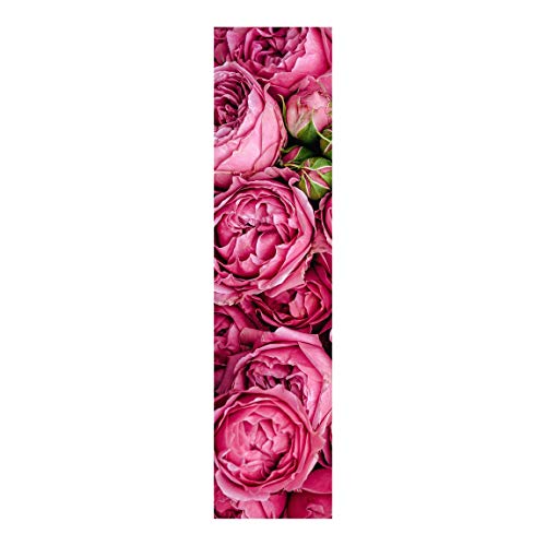 Bilderwelten Cortina deslizable Set - Pink Peonies - Panel japonés Montaje de Pared 250x60cm
